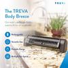 O2 Cool Treva Body Breeze Rechargeable Personal Fan with Wide Cooling Reach - Black view 1