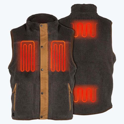 Mobile Warming Men's Ranch Sherpa Heated Vest