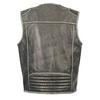 Milwaukee Leather Men's Vintage Distressed Zipper Front Vest view 1