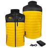 ActionHeat Iowa Hawkeyes 5V Men's Colorblock Puffer Battery Heated Vest view 5