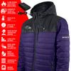 ActionHeat Baltimore Ravens 5V Men's Colorblock Puffer Battery Heated Jacket view 6