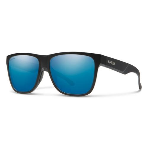 Smith Optics Lowdown XL 2 Sunglasses ChromaPop Polarized Blue Mirror - Matte Black Frame