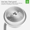 Vornado 693DC Polar Energy Smart Mid-Size Air Circulator Fan with Variable Speed Control and Adjustable Height - White view 3
