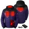 ActionHeat Baltimore Ravens 5V Men's Colorblock Puffer Battery Heated Jacket view 2