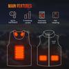 Kemimoto Men's Heated Vest with Heated Hood view 5
