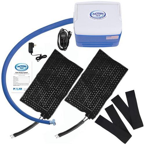 Polar Products Active Ice 3.0 Double Full Circumference Knee Compression Cold Therapy System, 9-Quart Cooling Reservoir