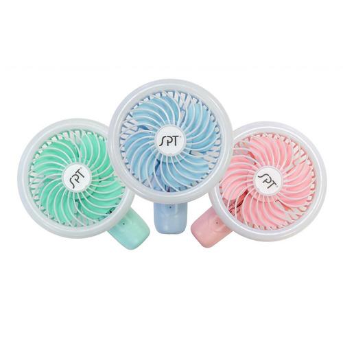 Sunpentown Personal Hand-Held Fan with LED Light (Set of 3)