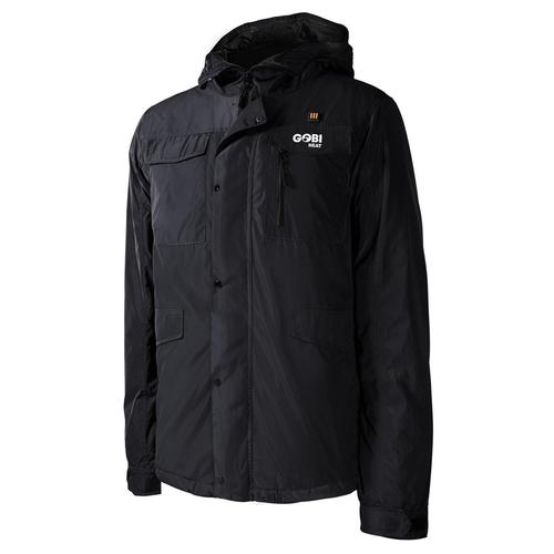 Gobi Heat Men's Shift 5 Zone Heated Snowboard Jacket (Black, L)