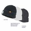 SealSkinz Heydon Waterproof Cold Weather LED Roll Cuff Beanie Hat view 4