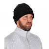 Ergodyne N-Ferno 6811ZI Zippered Rib Knit Beanie Hat (Bump Cap Included) - Black view 1