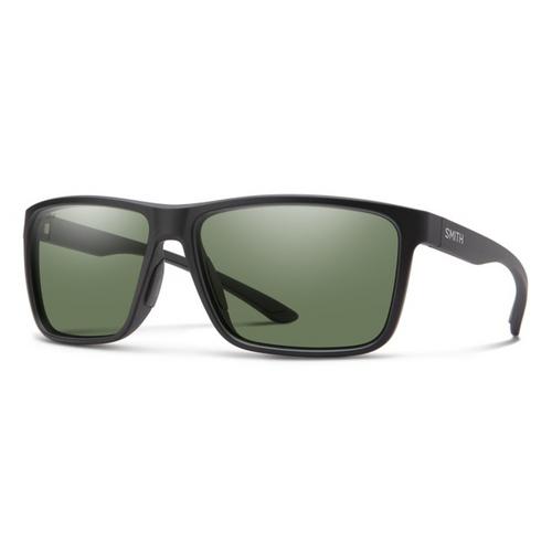 Smith Optics Riptide Sunglasses ChromaPop Polarized Gray Green - Matte Black Frame