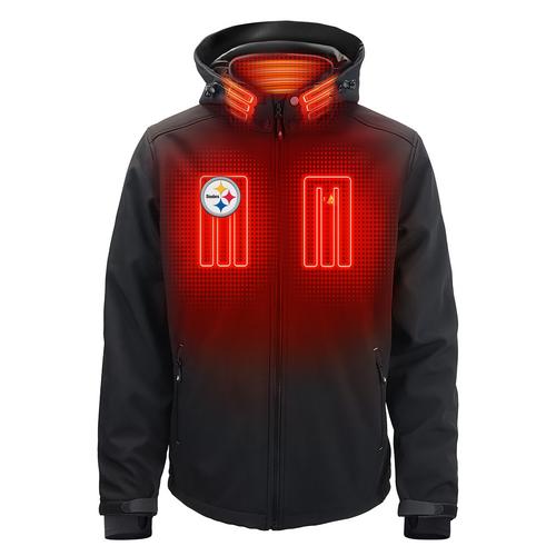 ActionHeat Pittsburgh Steelers 5V Men's Softshell Battery Heated Jacket
