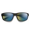 Smith Optics Redding 2 Sunglasses ChromaPop Glass Polarchromic Yellow Blue - Matte Black Frame view 1