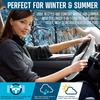 Zone Tech 12V Car Heated Steering Wheel Cover with Bling - Black and White Diamond Rhinestone view 4