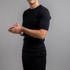 Merino Skins Unisex Short Sleeve Crew Neck - Black view 5