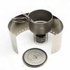 TOAKS Titanium Cook System - Ultra Thin Wall 700ml Pot & Siphon Alcohol Stove with Wire Pot Stand view 1