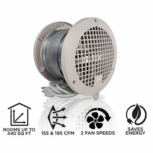 Suncourt ThruWall Room to Room Fan Plug-in