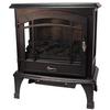 World Marketing Comfort Glow The Sanibel 3-Sided Infrared Quartz Electric Stove - Black view 7
