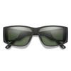 Smith Optics Monroe Peak Sunglasses ChromaPop Polarized Gray Green - Matte Black Frame view 1