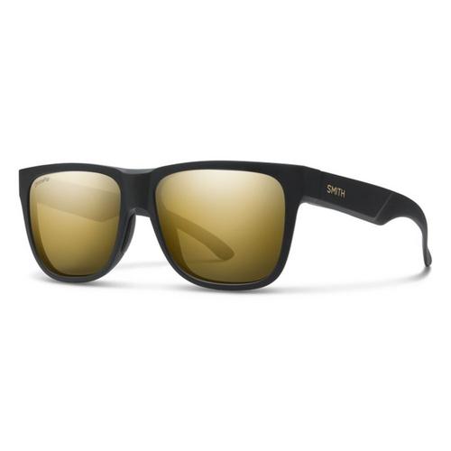 Smith Optics Lowdown 2 Sunglasses ChromaPop Polarized Black Gold Mirror - Matte Black Gold Frame