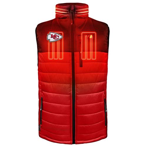 ActionHeat Kansas City Chiefs 5V Men's Colorblock Puffer Battery Heated Vest