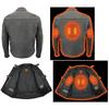 Milwaukee Leather 7.4V Men's True All Seasons Leather Jacket with Heated and Cool Technology view 3