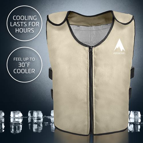 AlphaCool Arctic Cooling Ice Vest with Self-Fill Reusable Ice