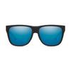 Smith Optics Lowdown 2 Sunglasses ChromaPop Polarized Blue Mirror - Matte Black Frame view 1